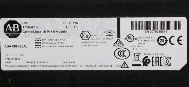 AB 1756-IF16 AB 1756-IF16